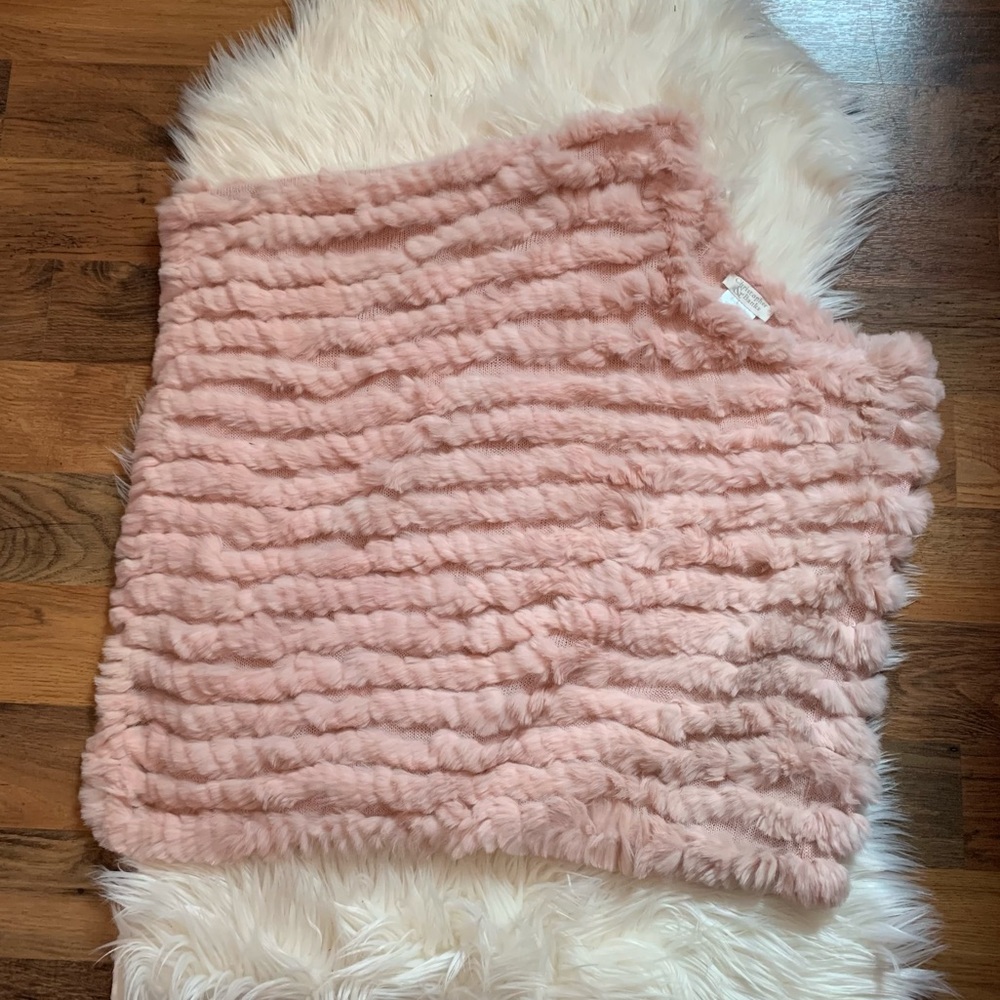 Christopher & Banks Fur Poncho